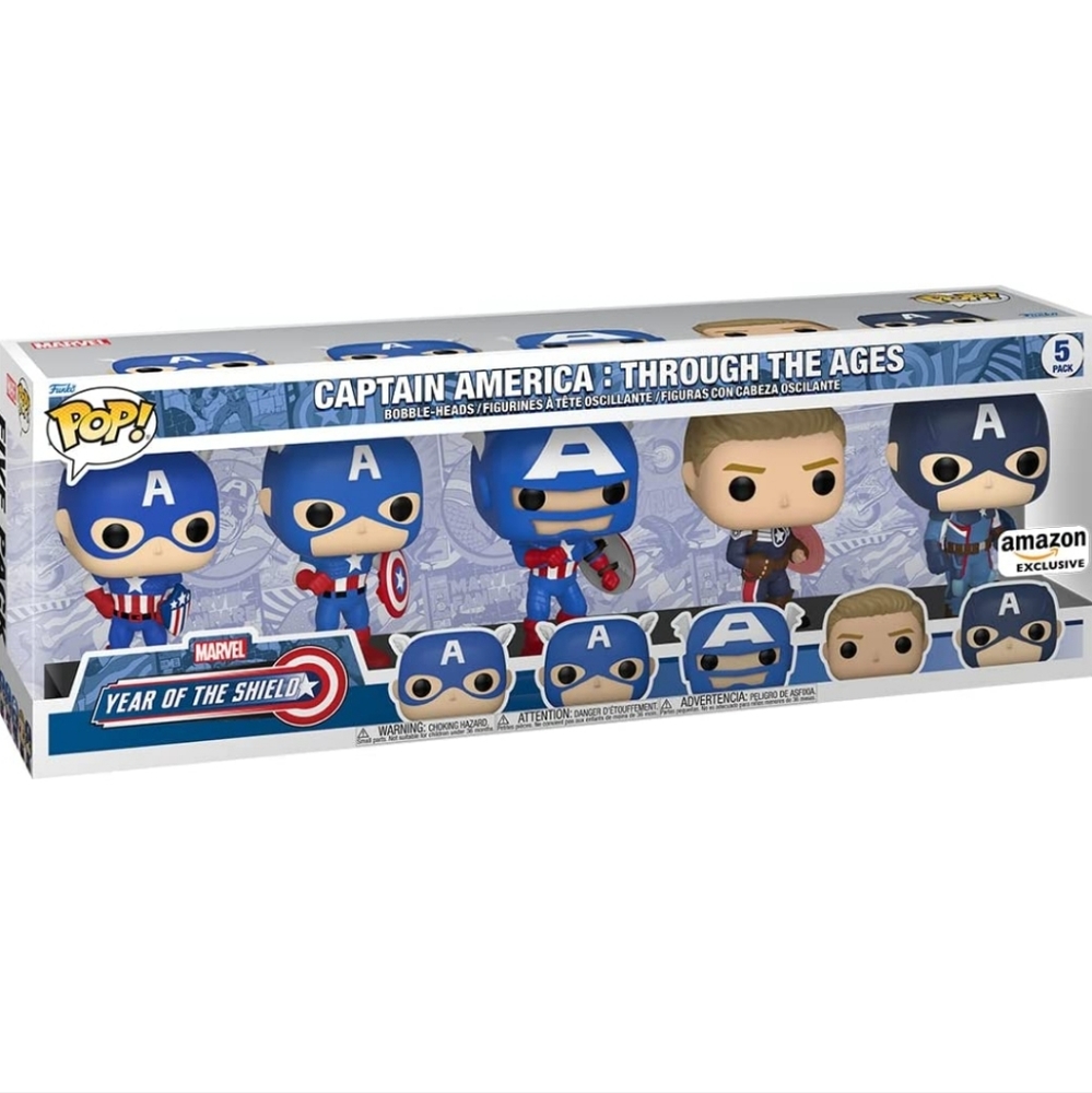 Captain America Pop! Figures Through the Ages 5 pack
